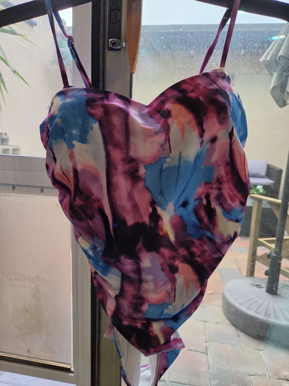 Kids One-Piece Swimsuit in Multicolor Tie-Dye